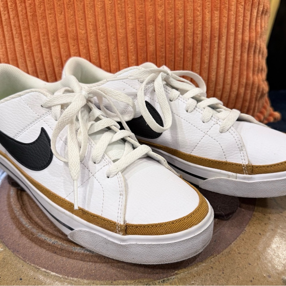 Nike White and Brown Sneakers
